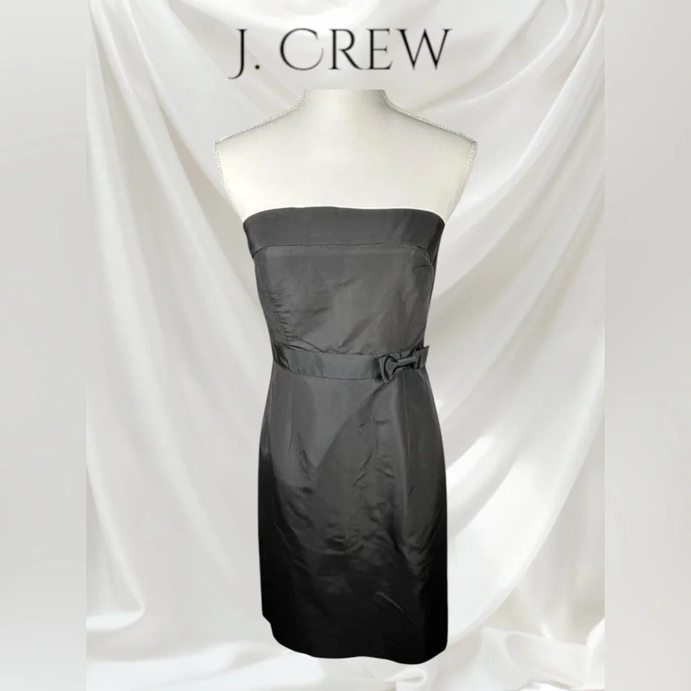 J. Crew | Strapless 100% Silk Dress
